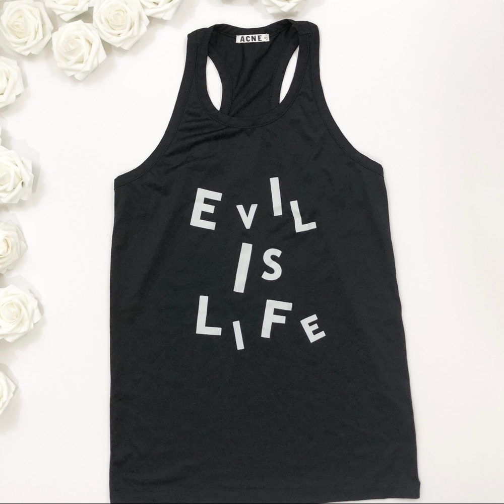 Acne Evil Is Life Racerback